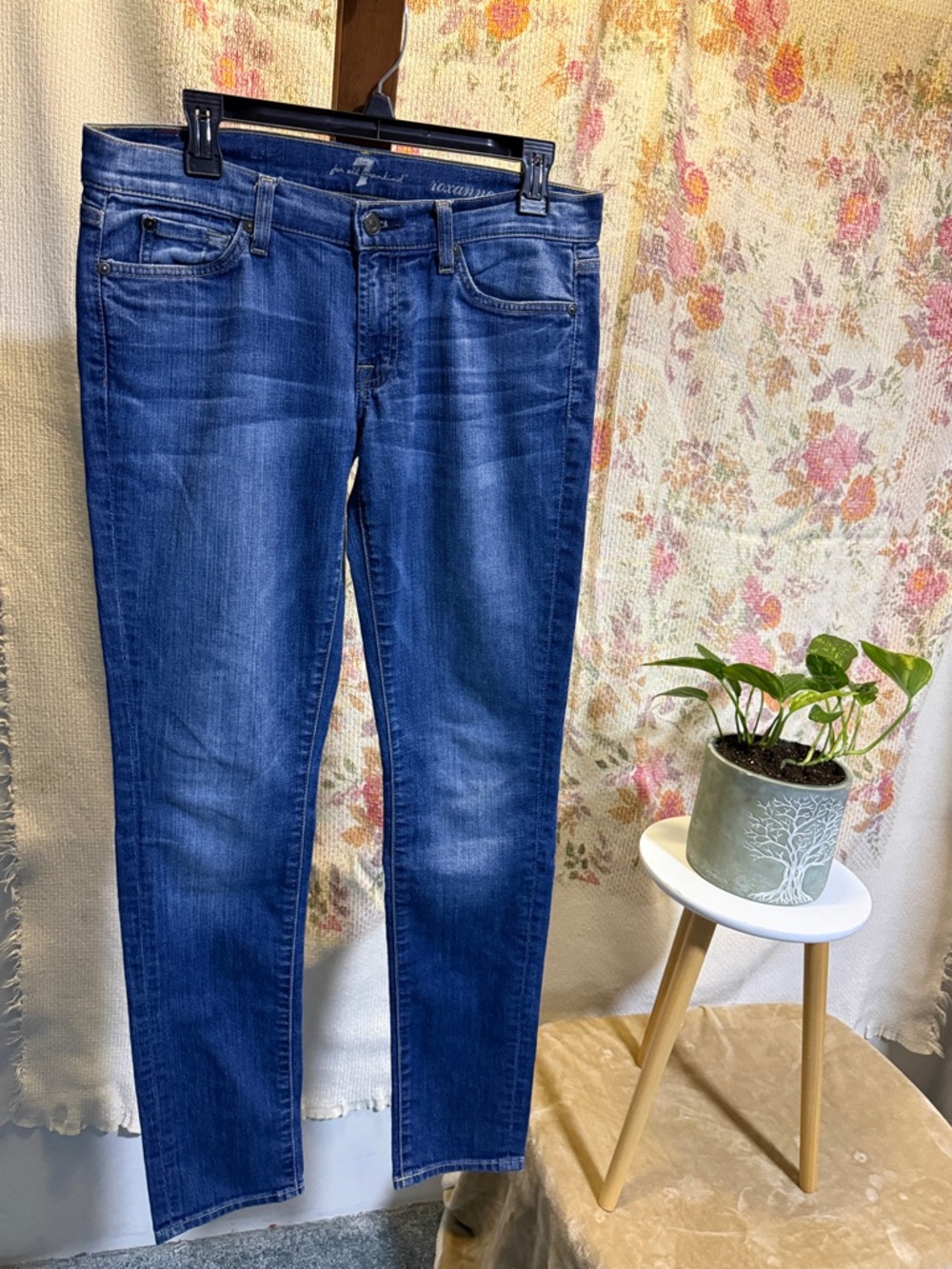 Classic Women's Blue Stretch Skinny Jeans